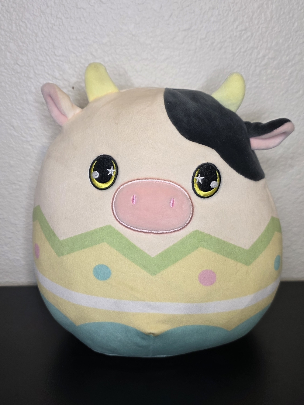 Squishmallows Connor Cow Easter Egg Plush Pastel 8 Inch